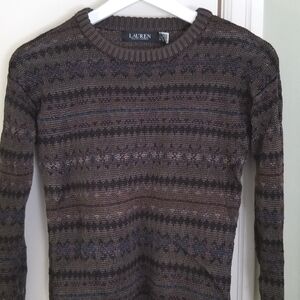Ralph Lauren Viscose Fair Isle Sweater, S, EUC